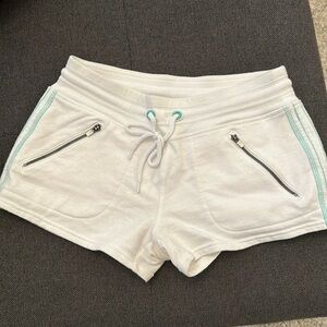 Athleta white lounge shorts size xs